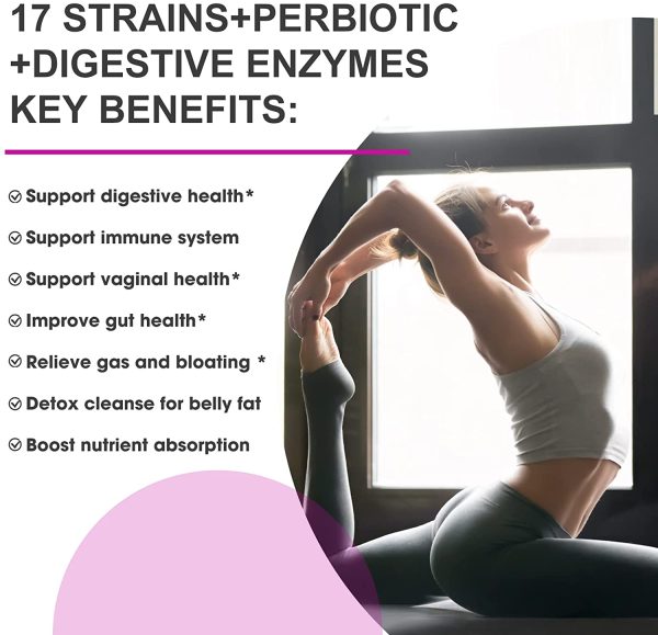 Probiotics for Women - Probiotics for Women Digestive Health, Organic Prebiotics and Probiotics for Women, Acidophilus Probiotics, Raw Probiotics Ultimate Care 100 Billion, 30-Day Supply - Image 5