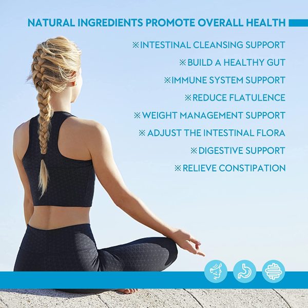 Probiotics Prebiotics for Women Men: Raw Probiotics Supplement Organic Prebiotics Digestive Enzymes 20 Billion Capsule Vegan Probiotics for Digestive Immune Health | 60 Capsules - Image 2